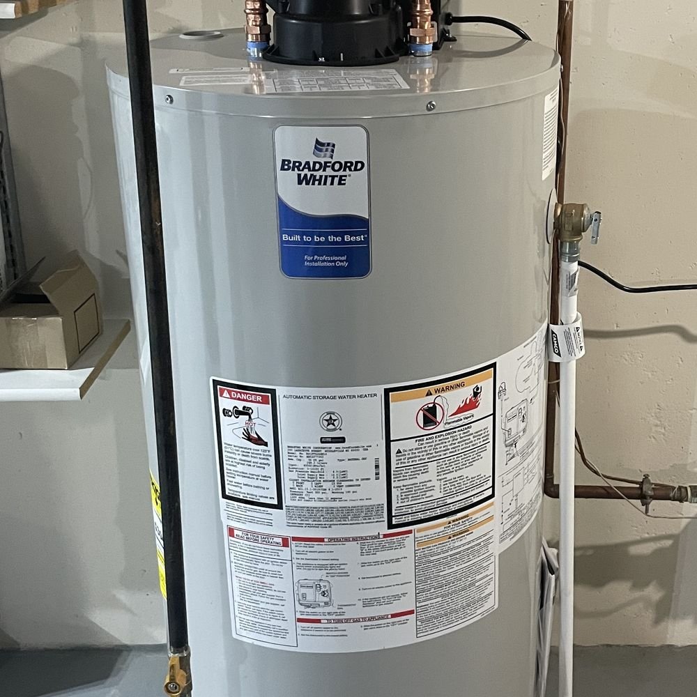 Experienced technician diagnosing water heater failure with testing tools and safety checks